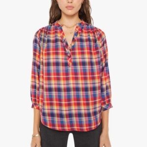 MOTHER The Push Over Top Rad Plaid - XS
